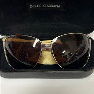 Dolce & Gabbana Sunglasses - Black and Gold Frame